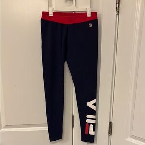 Fila Blue Red Athletic Leggings